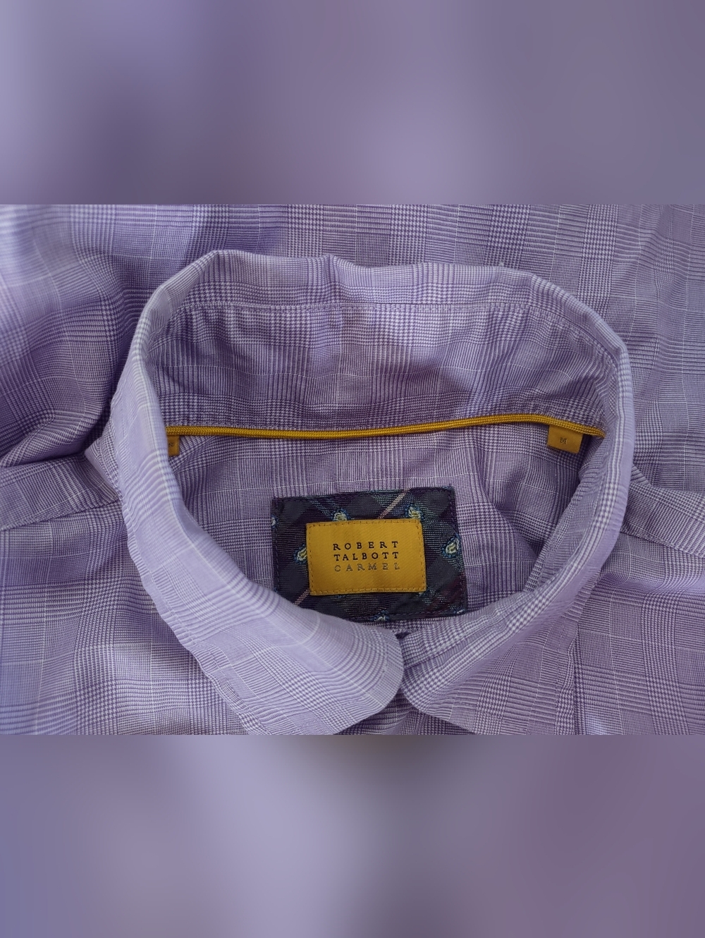 Men's Robert Talbott Lavender Dress Shirt - Picture 6 of 7